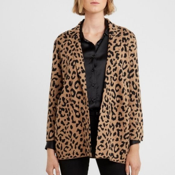 J. Crew Sophie Leopard Print Sweater Blazer - Picture 4 of 12